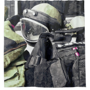 Rideaux De Douche Uniforme de la brigade de bombardiers