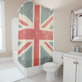Rideaux De Douche Union Jack britannique en détresse (En situation)