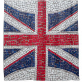 Rideaux De Douche Union Jack en mosaïque (Devant)