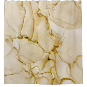 Rideaux De Douche Unique Brown Beige Terre Tone Abstrait (Devant)