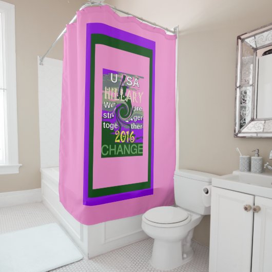 Rideaux De Douche US Hillary Lovely plus fort inspiré art (En situation)