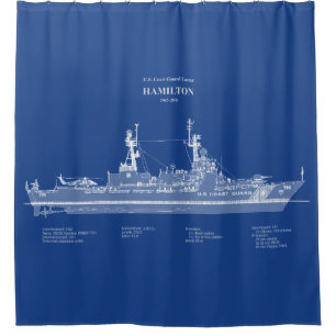 Rideaux De Douche USCG Cutter Hamilton whec-715 - ABD