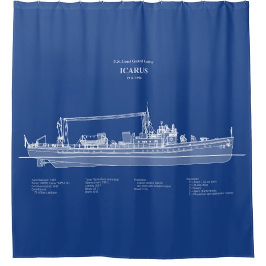 Rideaux De Douche USCG Cutter Icarus wpc-110 - ABD (Devant)