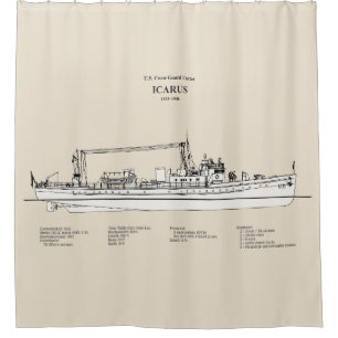 Rideaux De Douche USCG Cutter Icarus wpc-110 - SBD