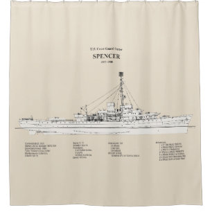 Rideaux De Douche USCG Cutter Spencer wpg-36 - SBD