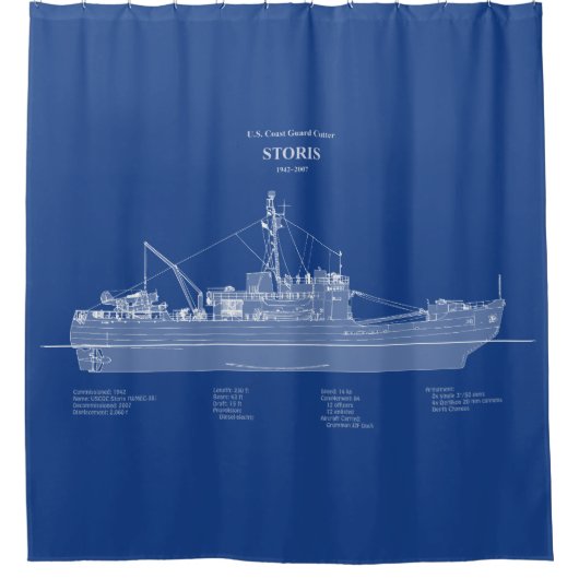 Rideaux De Douche USCG Cutter Storis wmec-38 - ABD (Devant)