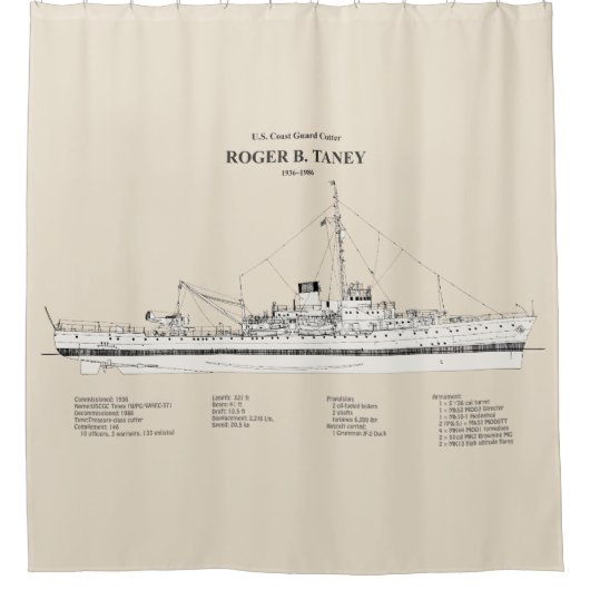 Rideaux De Douche USCG Roger B. Taney whec-37 - SBD (Devant)