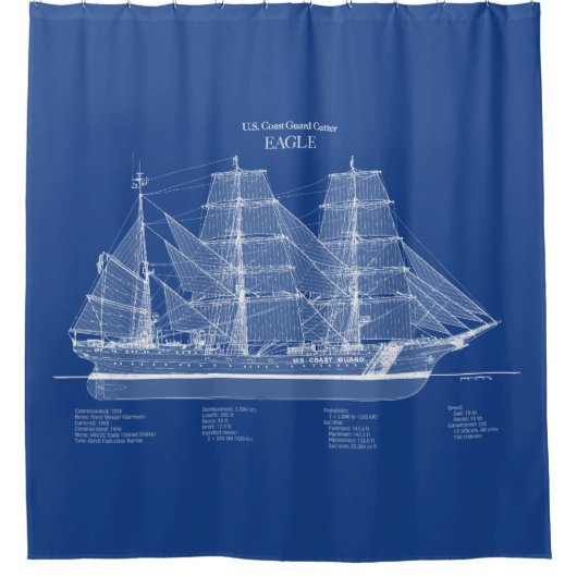 Rideaux De Douche USCGC Eagle wix-327 - ABD (Devant)