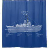 Rideaux De Douche USCGC Escanaba wpc-77 - ABD (Devant)