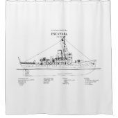 Rideaux De Douche USCGC Escanaba wpc-77 - BD (Devant)