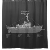Rideaux De Douche USCGC Escanaba wpc-77 - PD (Devant)