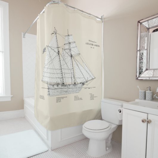 Rideaux De Douche USRC Alexander Hamilton - SBD (En situation)