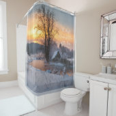 Rideaux De Douche Vacances de Noël (En situation)