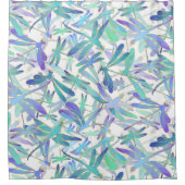 Rideaux De Douche Vacances Dragonfly | Blanc (Devant)