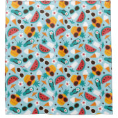 Rideaux De Douche Vacances tropicales Motif sans couture (Devant)