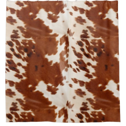 Rideaux De Douche Vache blanche Brown (Devant)