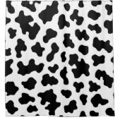 Rideaux De Douche Vache blanche et noire Imprimer (Devant)