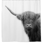 Rideaux De Douche Vaches Highland Noir et Blanc #4 (Devant)
