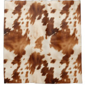 Rideaux De Douche Vachette à crème Brown occidentale (Devant)