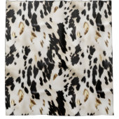 Rideaux De Douche Vachette noire blanche sud-ouest (Devant)