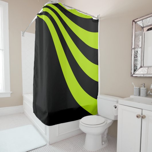 Rideaux De Douche Vague de chaux (En situation)