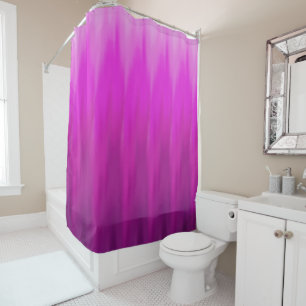 Rideaux De Douche Vague de Fuschia Ombre
