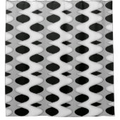 Rideaux De Douche Vague noire et blanche (Devant)