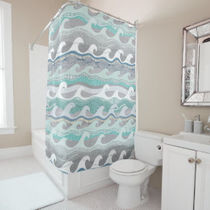 Rideaux De Douche vagues