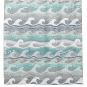 Rideaux De Douche vagues (Devant)