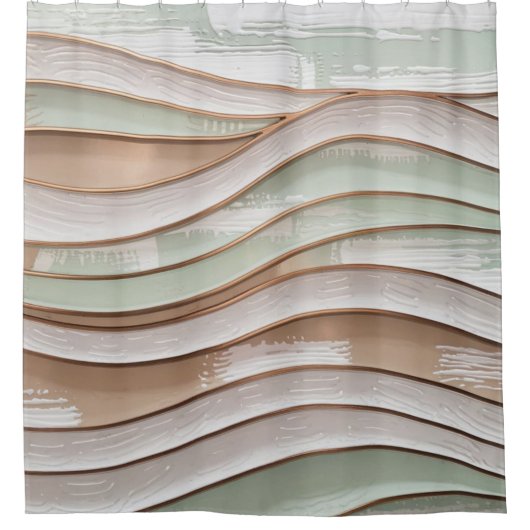 Rideaux De Douche Vagues (Devant)