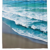 Rideaux De Douche Vagues de mer de plage tropicale (Devant)