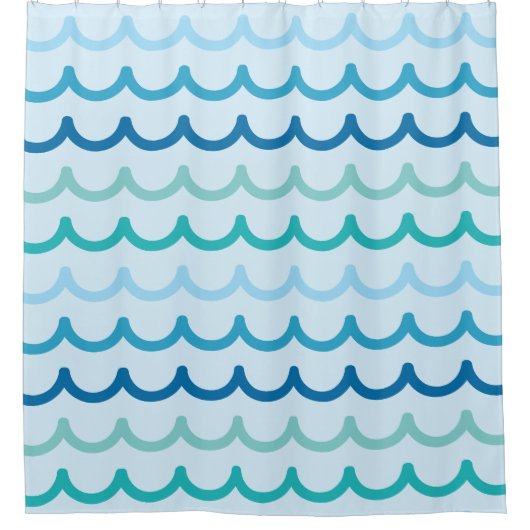 Rideaux De Douche Vagues de plage (Devant)