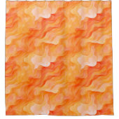 Rideaux De Douche Vagues de rêve orange (Devant)