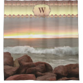 Rideaux De Douche Vagues et boulders 0893 (Devant)