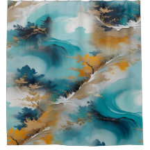 Vagues et paysages artistiques orientaux d'Asie