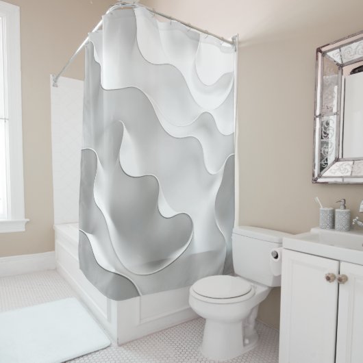 Rideaux De Douche Vagues Lactées (En situation)