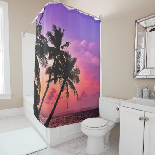 Rideaux De Douche Vagues marines (En situation)