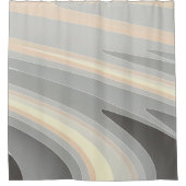 Rideaux De Douche vagues rose gris jaune (Devant)