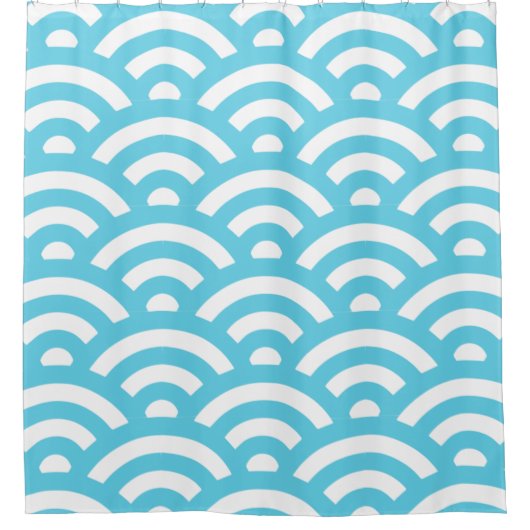 Rideaux De Douche Vagues texture bleu marine (Devant)