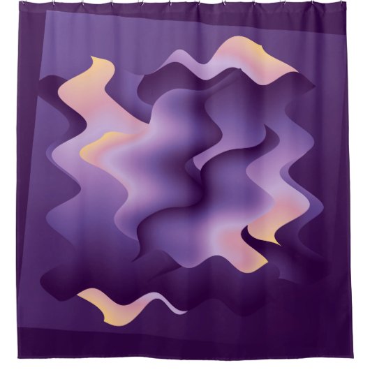 Rideaux De Douche Vagues violettes (Devant)