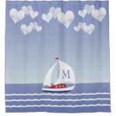 Rideaux De Douche Vaisseau Douche rideau, Enfants, Monogramme (Devant)