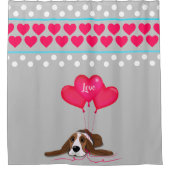 Rideaux De Douche Valentine Basset Hound (Devant)