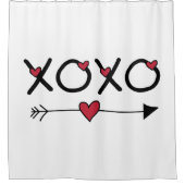Rideaux De Douche Valentines XOXO (Devant)