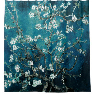Rideaux De Douche Van Gogh Almond Blossoms : Turquoise foncé