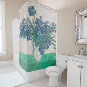 Rideaux De Douche Van Gogh Iris Vase Peinture Impressionnisme (En situation)
