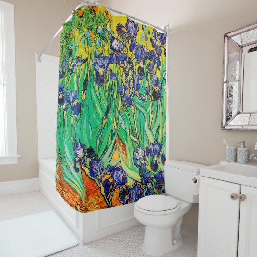 Rideaux De Douche Van Gogh Irises/Purple/St. Roi (En situation)