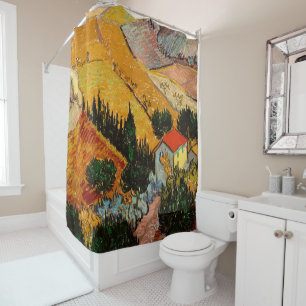 Rideaux De Douche Van Gogh - Landcape House Plowman