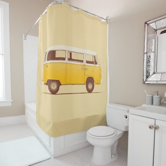 Rideaux De Douche Van jaune | Florent Bodart (En situation)