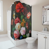 Rideaux De Douche Vase de verre avec des fleurs (En situation)