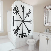 Rideaux De Douche Vegvísir (Viking Compass) (En situation)